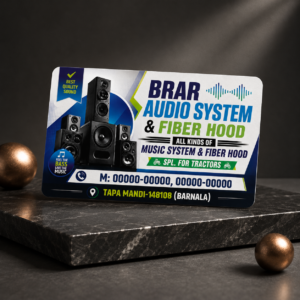 Glossy 300 gsm card with round cutting