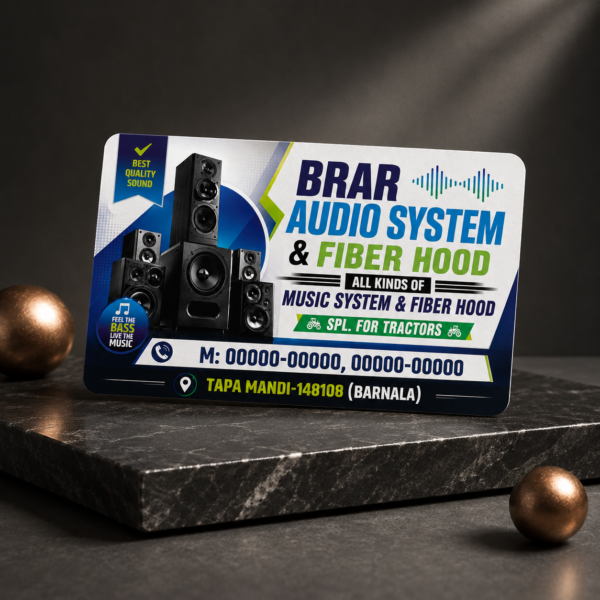 Glossy 300 gsm card with round cutting