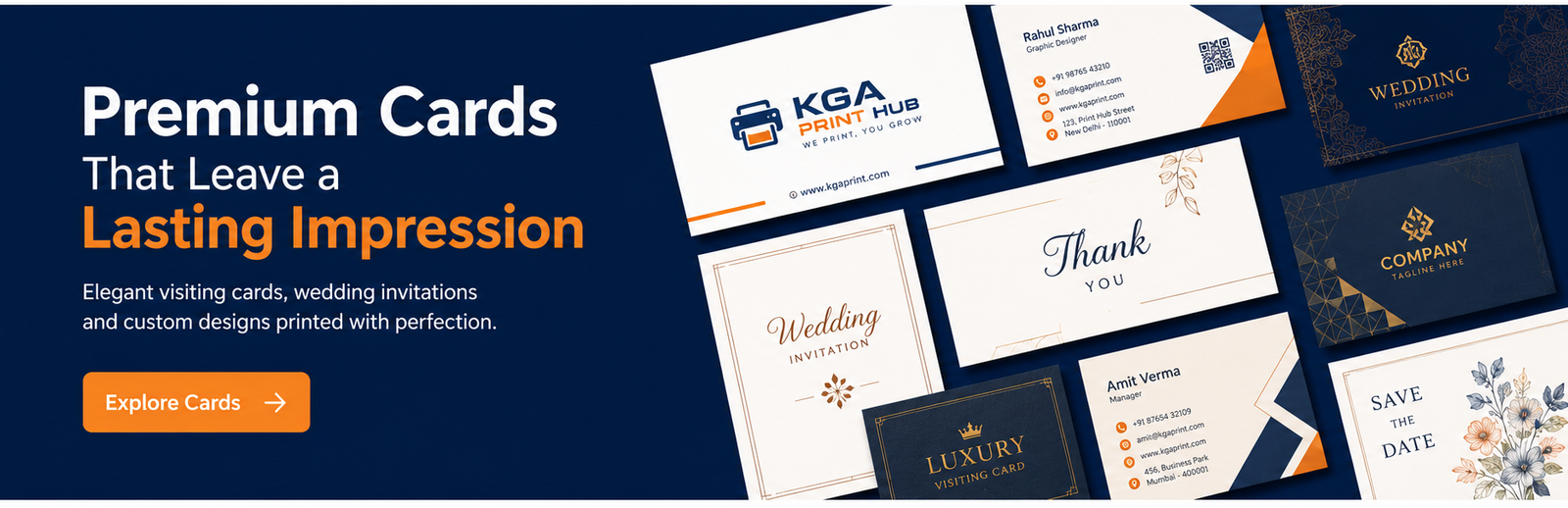 premium cards of kga print hub