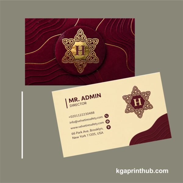 Velvet Lamination Luxury Business card