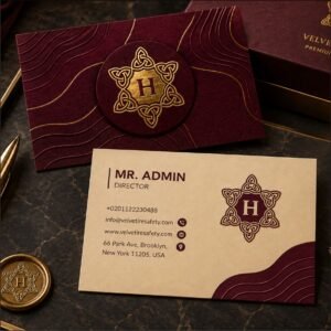 Velvet Lamination Luxury Business card