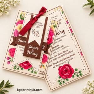Digital Printing Wedding Card D001
